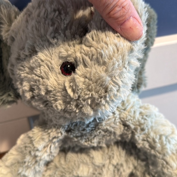 Gund Cozys Gray 11" Elephant Plush Stuffed Animal Floppy Extra Soft Bean Feet - Picture 5 of 8